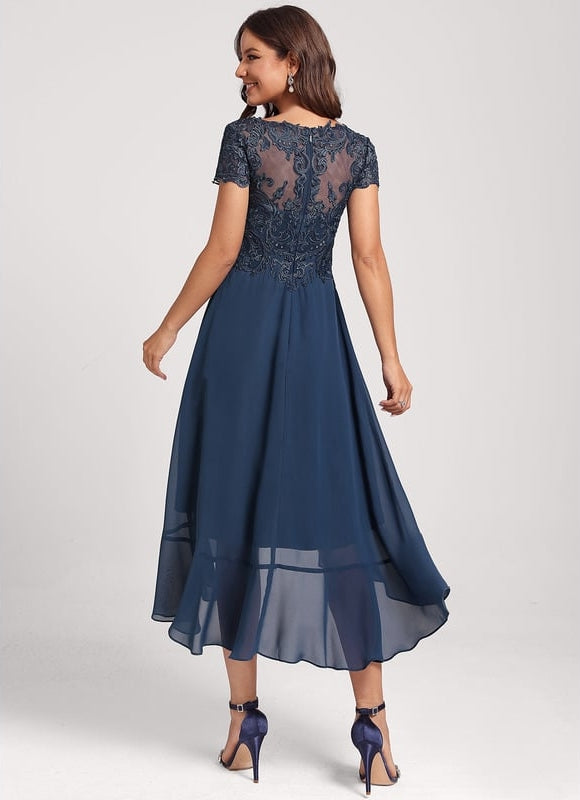 Robe Trapèze Aérienne Sombre - gallery 4