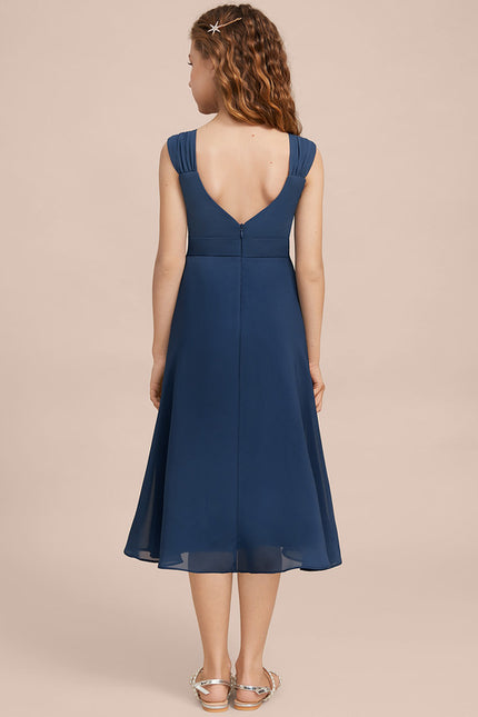 Robe Trapèze Bleu Céleste - gallery 7