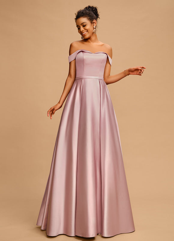 Robe Trapèze Rêve De Lilas Satiné - gallery 2