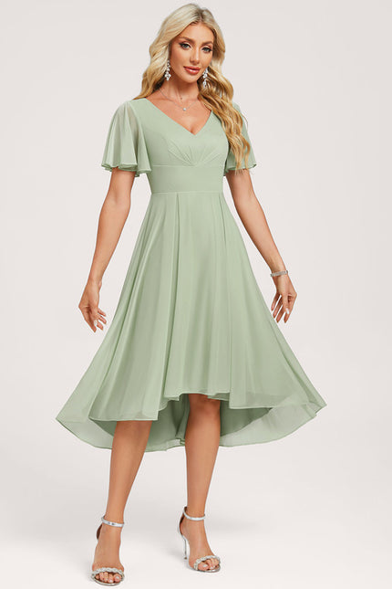 Robe Trapèze Aérienne Vaporeuse - gallery 3