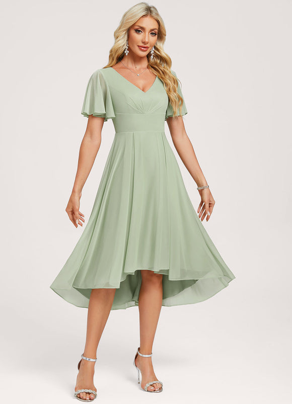 Robe Trapèze Aérienne Vaporeuse - gallery 3