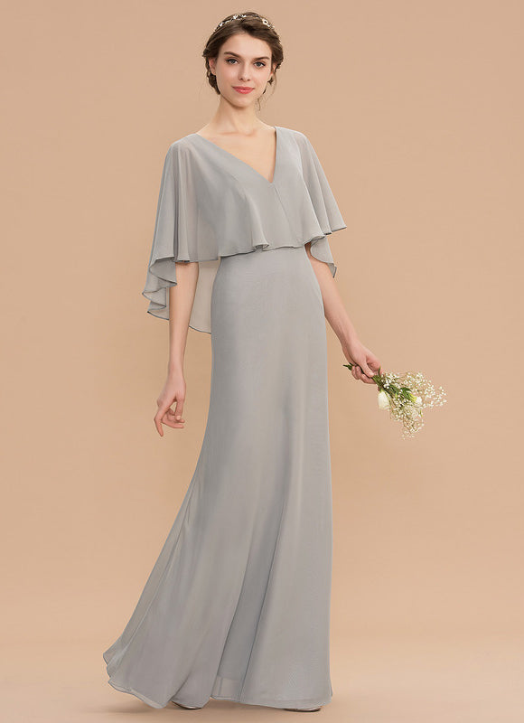 Robe Trapèze Gris Flottant - gallery 2