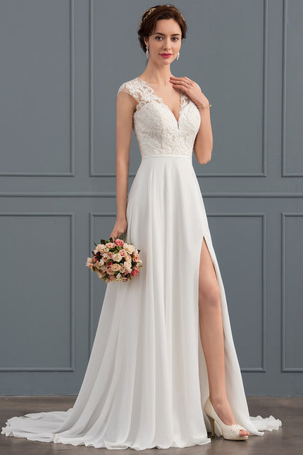 Robe Trapèze Éthérée Satinée - gallery 2