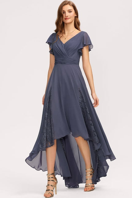 Robe Trapèze Vaporeuse Prunelle - gallery 4