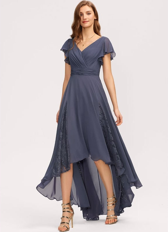 Robe Trapèze Vaporeuse Prunelle - gallery 4
