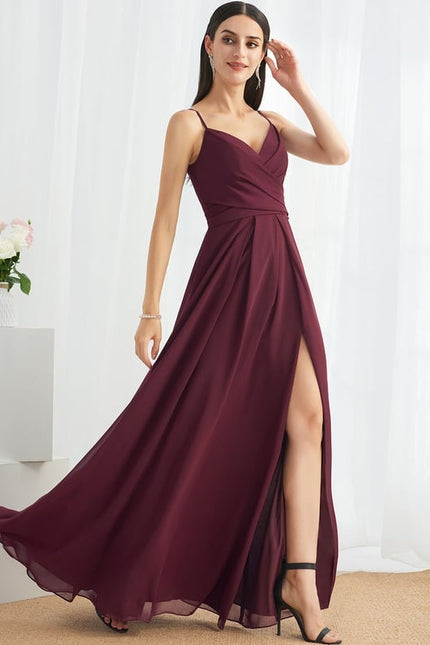 Robe Trapèze Mousseline Fendue