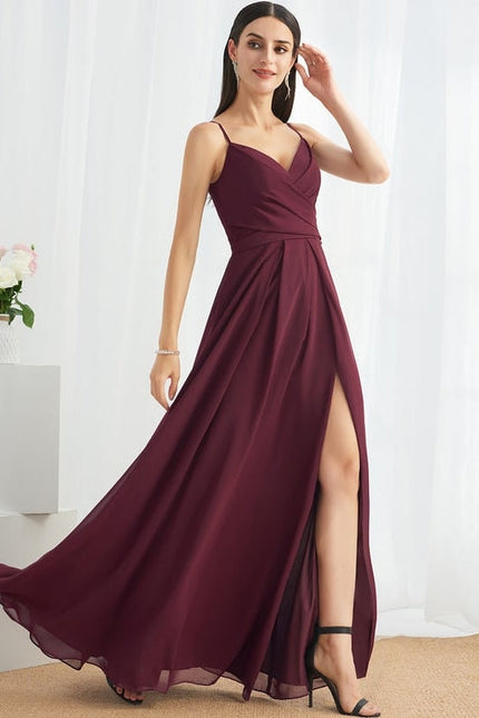 Robe Trapèze Mousseline Fendue