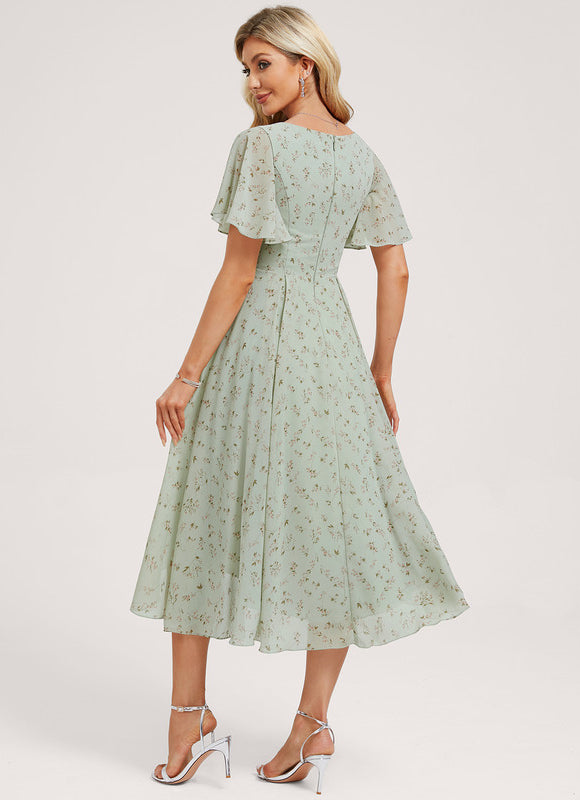 Robe Trapèze Fluide Asymétrique - gallery 4