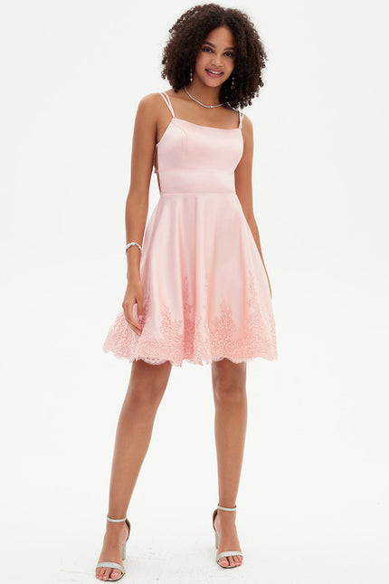 Robe Trapèze Rosée Enchantée - gallery 2