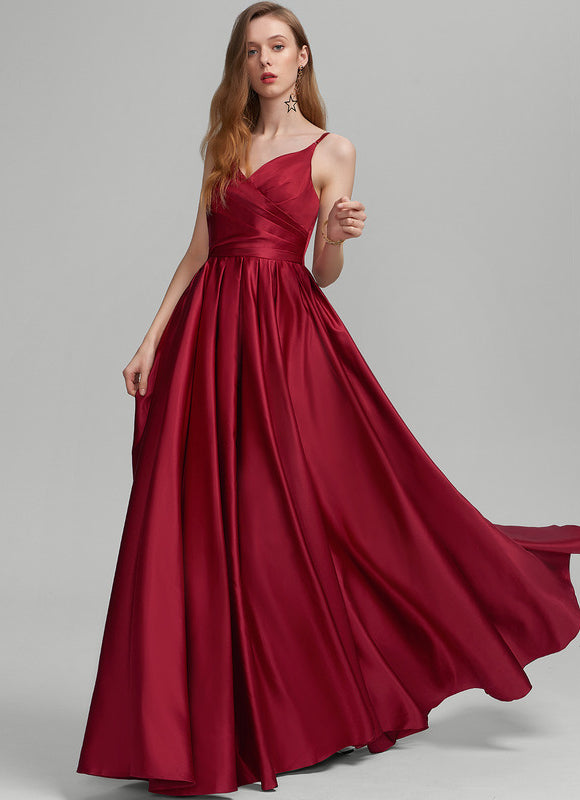 Robe Trapèze Éclat Satiné Doré