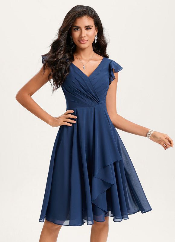 Robe Trapèze Émeraude Volante - gallery 4