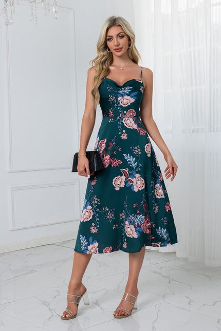 Robe Trapèze Fleur De Pêche - gallery 9