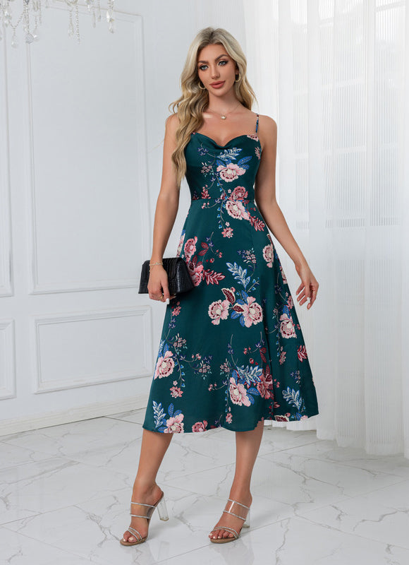 Robe Trapèze Fleur De Pêche - gallery 9