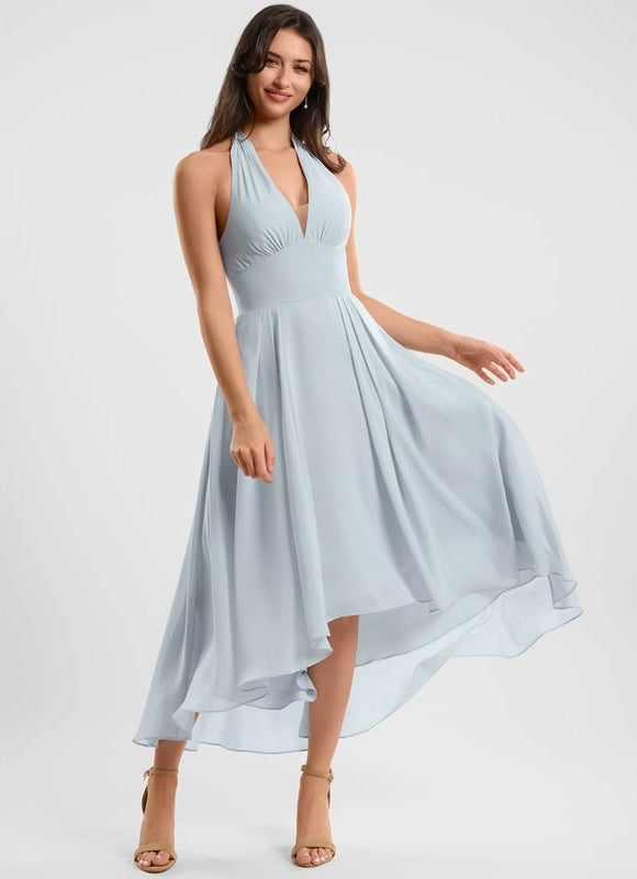 Robe Trapèze Flottante Verte - gallery 1