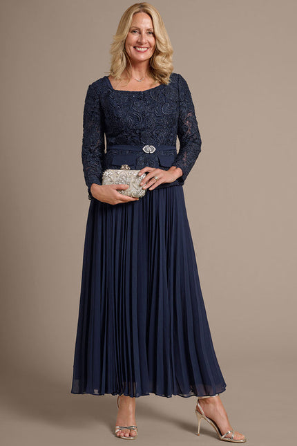 Robe Trapèze Longue Écrue - gallery 2