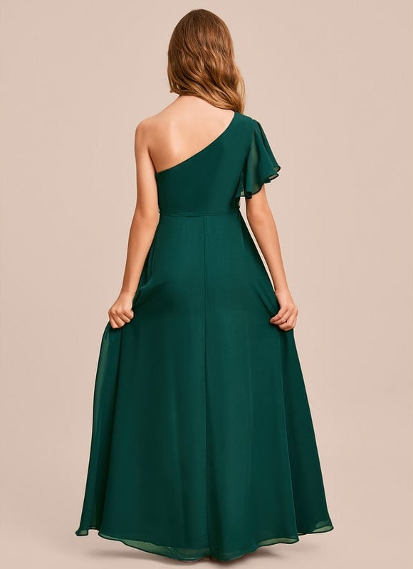 Robe Trapèze Verte Évanescente - gallery 6