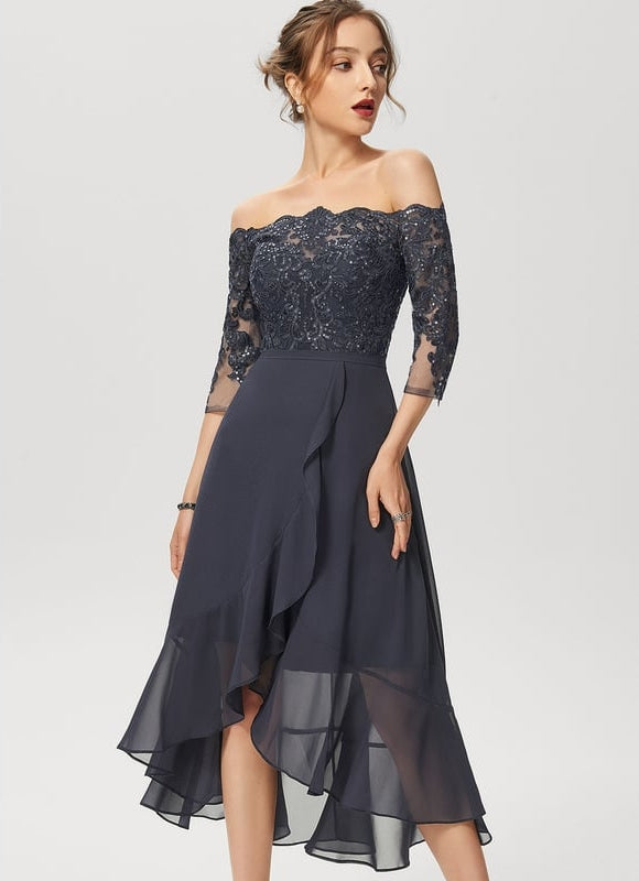 Robe Trapèze Lueur De Soirée - gallery 5