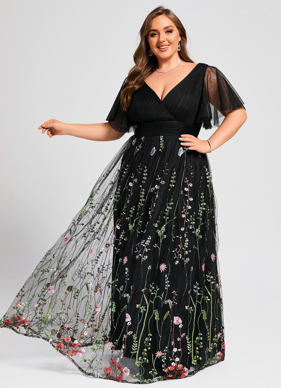 Robe Trapèze Féerie Florale - gallery 7