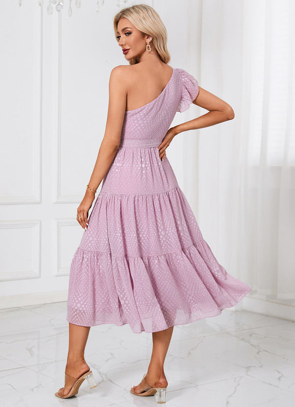 Robe Trapèze Chic Asymétrique - gallery 2