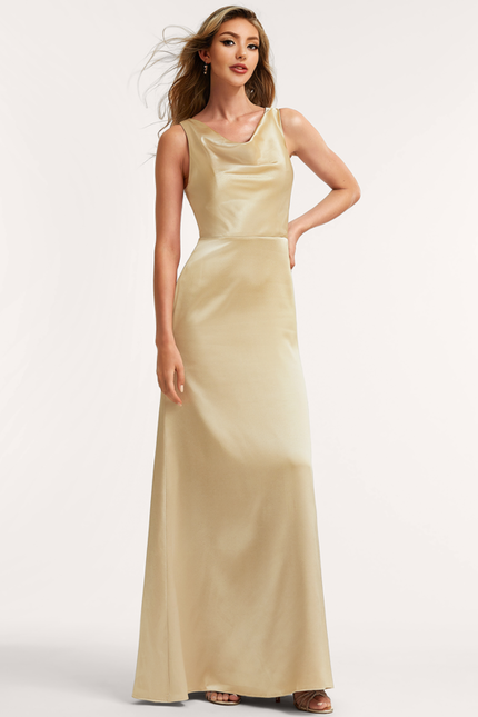 Robe Trapèze Satin Précieux