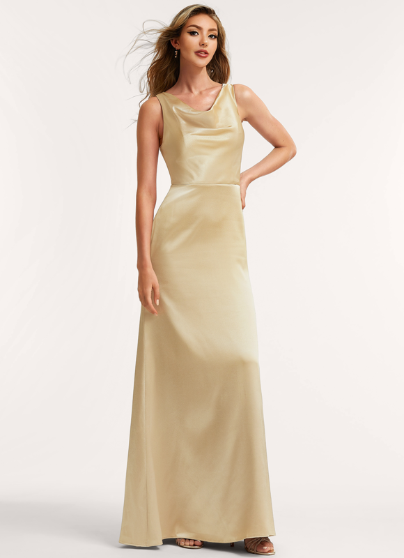 Robe Trapèze Satin Précieux
