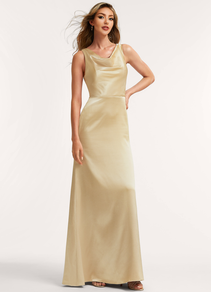 Robe Trapèze Satin Précieux