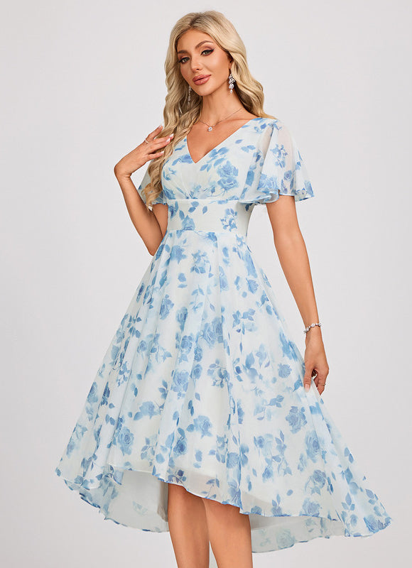 Robe Trapèze Fluide Asymétrique - gallery 3