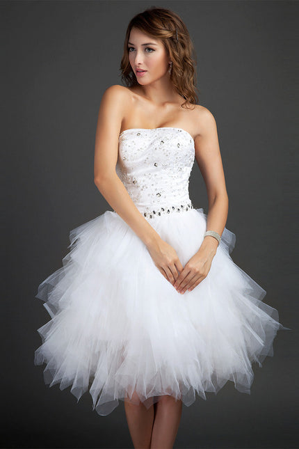 Robe Trapèze Lueur De Paillettes - gallery 2