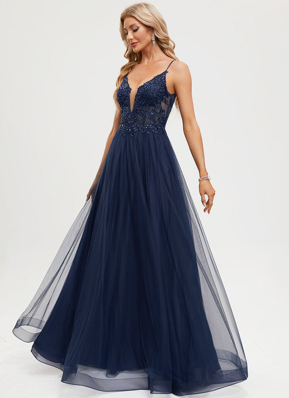 Robe Trapèze Sublime Chiffon Étoilé - gallery 2