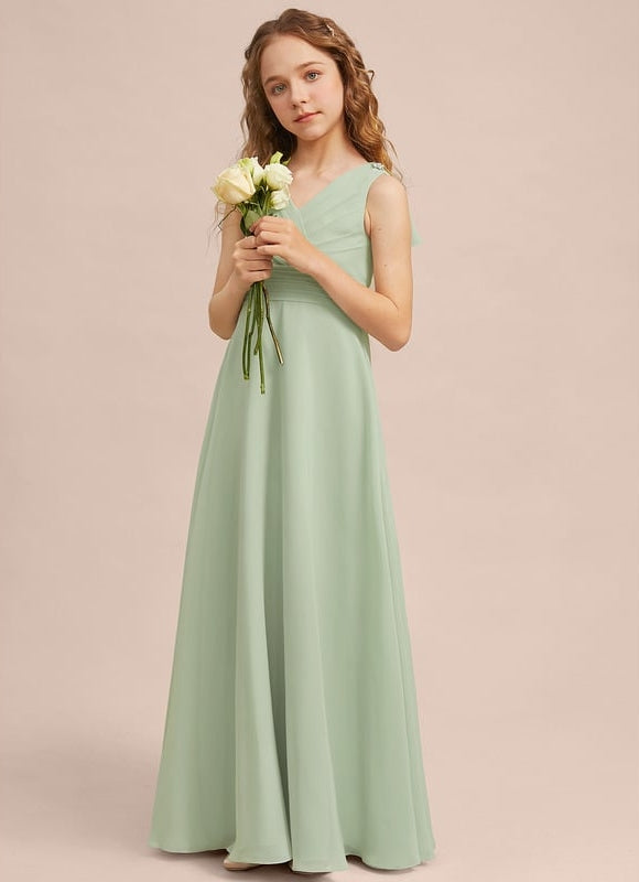 Robe Trapèze Vert Doux Éclat - gallery 5