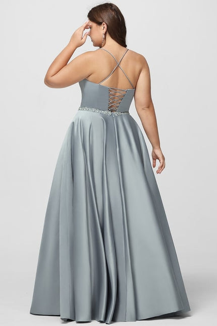Robe Trapèze Satin Éclat Élégant - gallery 9