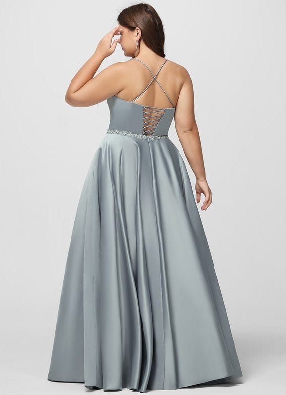 Robe Trapèze Satin Éclat Élégant - gallery 9