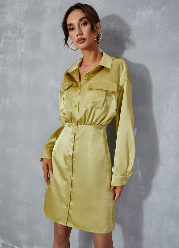 Robe Trapèze Lueur Zestée - gallery 1