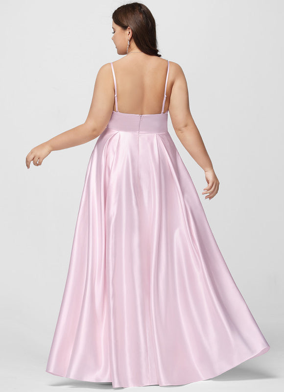 Robe Trapèze Éclat Satiné Doré - gallery 9