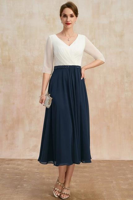 Robe Trapèze Éclat De Vague - gallery 3