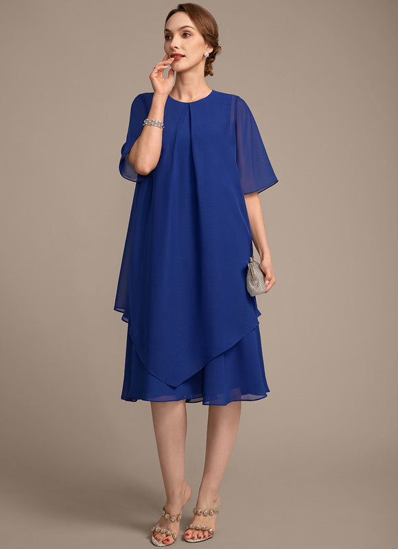 Robe Trapèze Élégance Cobalt - gallery 3