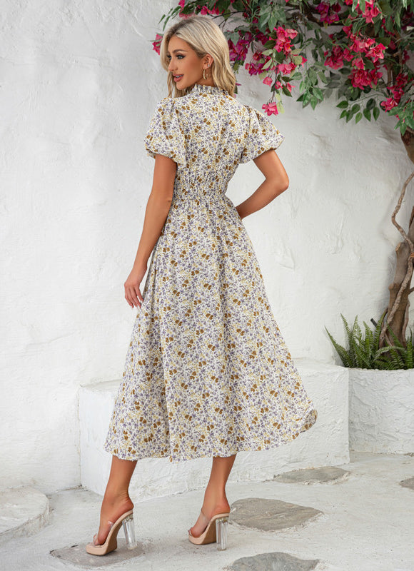 Robe Trapèze Midi Botanique - gallery 2