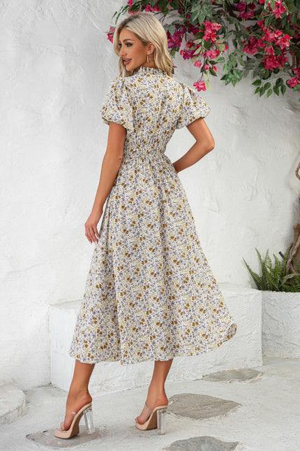 Robe Trapèze Midi Botanique - gallery 2