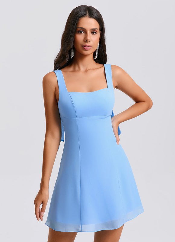 Robe Trapèze Céleste Azur