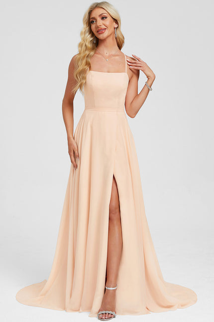 Robe Trapèze Peach Élégance Flottante