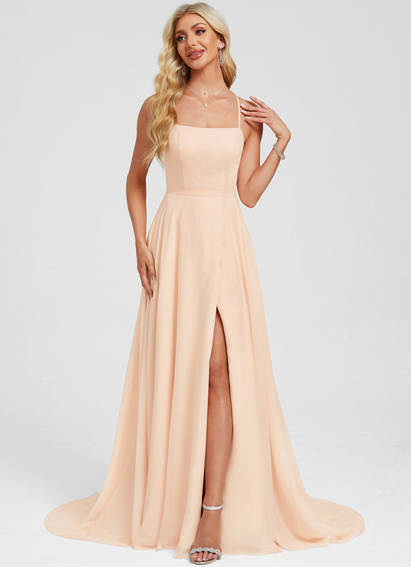 Robe Trapèze Peach Élégance Flottante