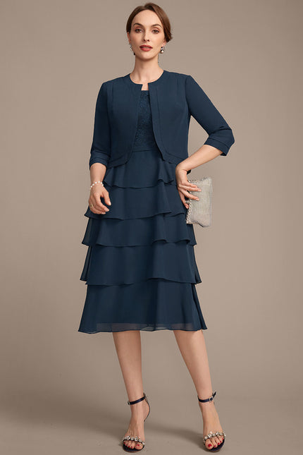 Robe Trapèze Élégance Plissée - gallery 2