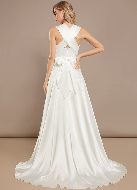 Robe Trapèze Lumière Satinée - gallery 9