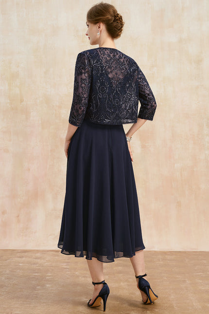 Robe Trapèze Symphonie Marine - gallery 4