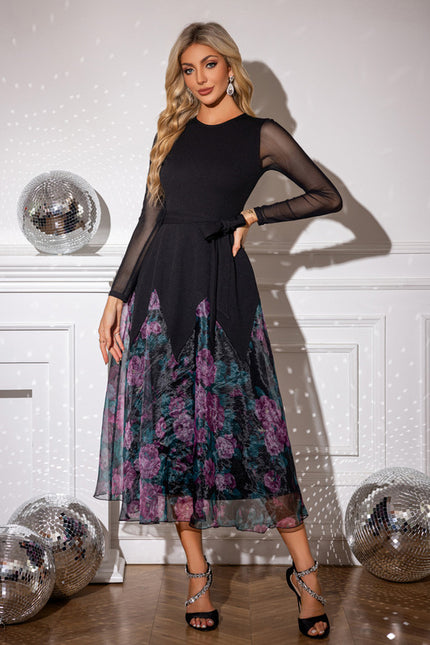 Robe Trapèze Organza Noir - gallery 3