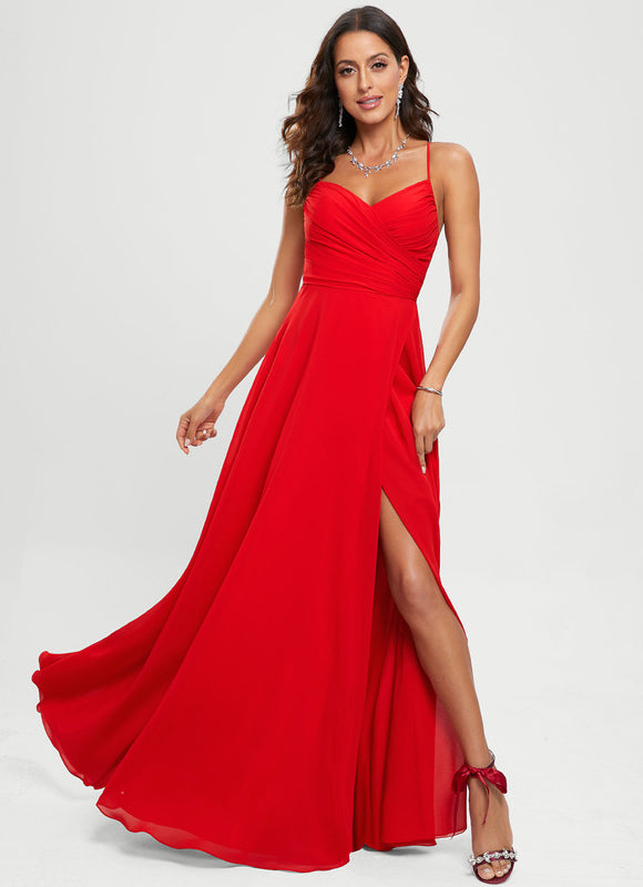 Robe Trapèze Élégance Rubis - gallery 4