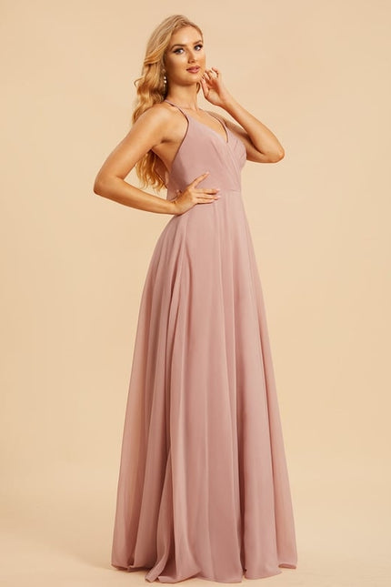 Robe Trapèze Mousseline Fendue - gallery 5
