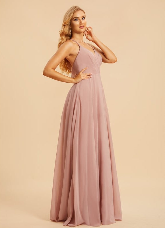 Robe Trapèze Mousseline Fendue - gallery 5