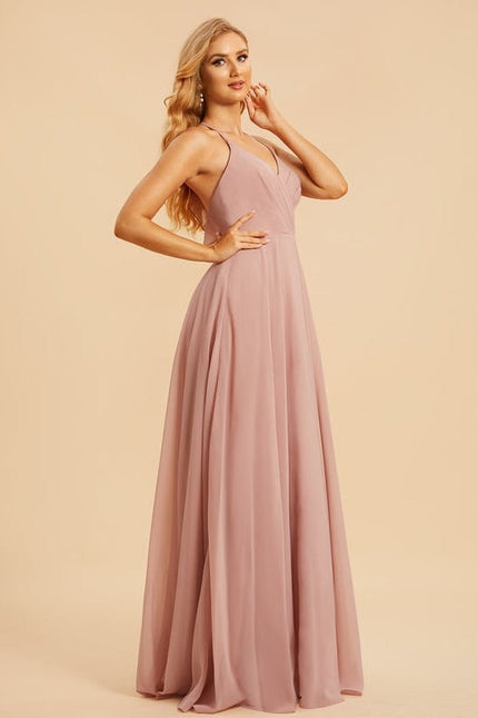 Robe Trapèze Mousseline Fendue - gallery 5