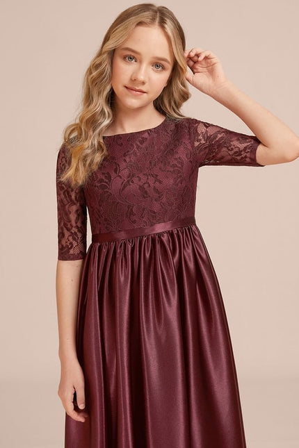Robe Trapèze Satinée Cerise - gallery 5